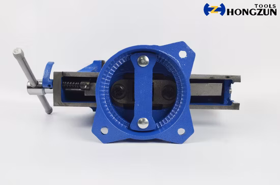 Quick-Release Bench Vise Swivel Base with Anvil