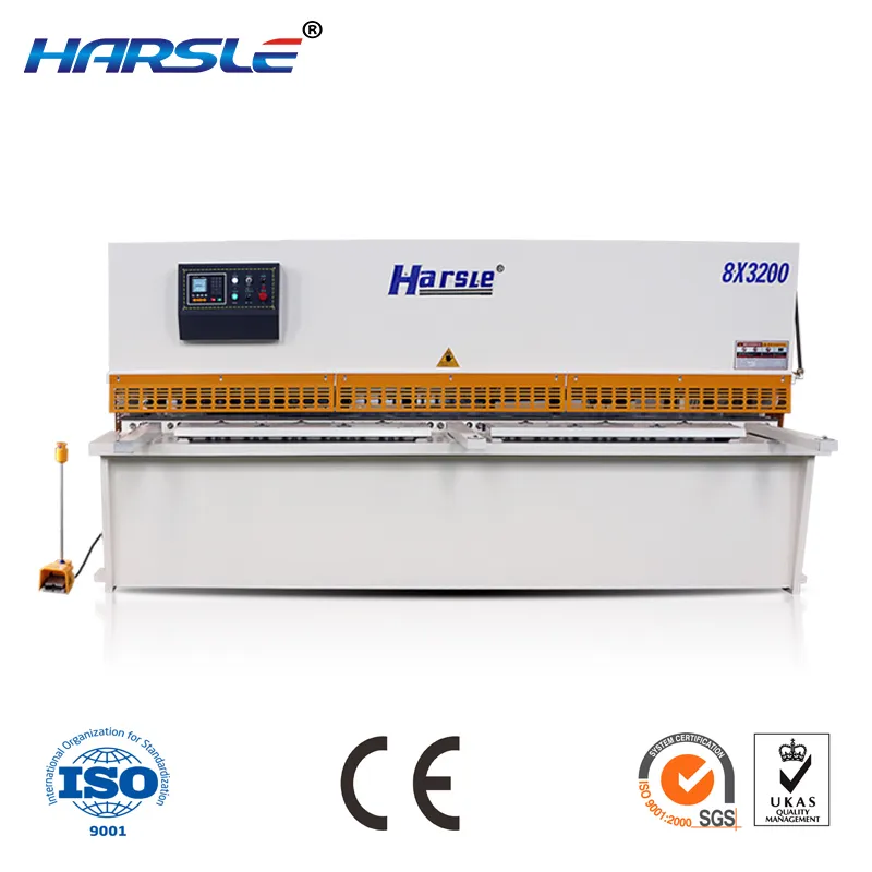 HARSLE QC12K Hydraulic Cutting CNC NC Shearing Machine for Metal Sheet