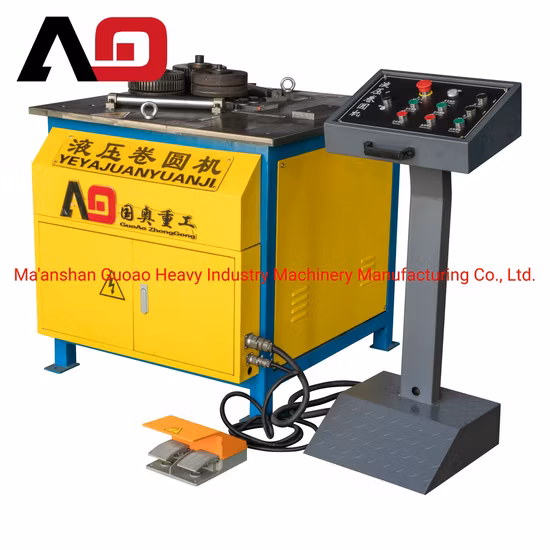 Electric Angle Crimping Flat Iron Channel Steel Rolling Pipe Bending Machine Tube Bender Crimping Machine Hydraulic